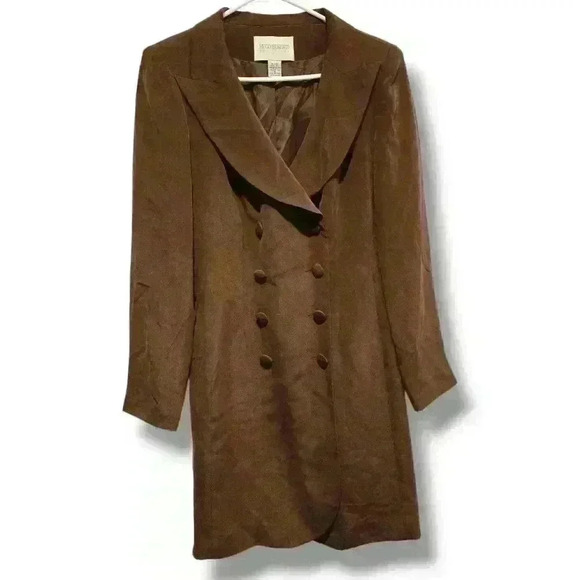 Hugo Buscati Brown Silk Dress| Size 8 #091 - Picture 1 of 6